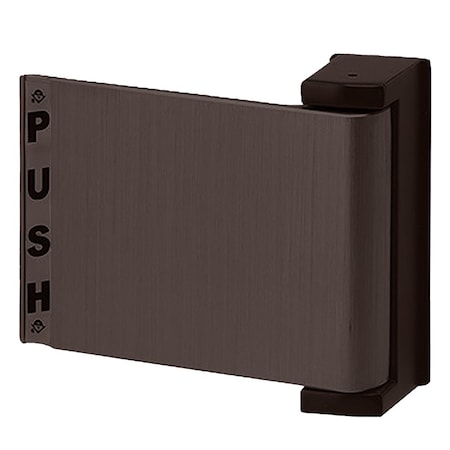 Flat Deadlatch Paddle, Push To Left, For 2-3/4 In. To 3 In. Thick Door, RHR Or Exterior Of LH, Dar